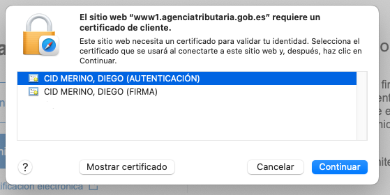 Acceso Safari